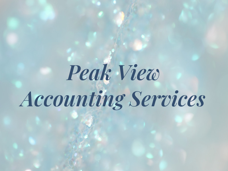 Peak View Accounting Services