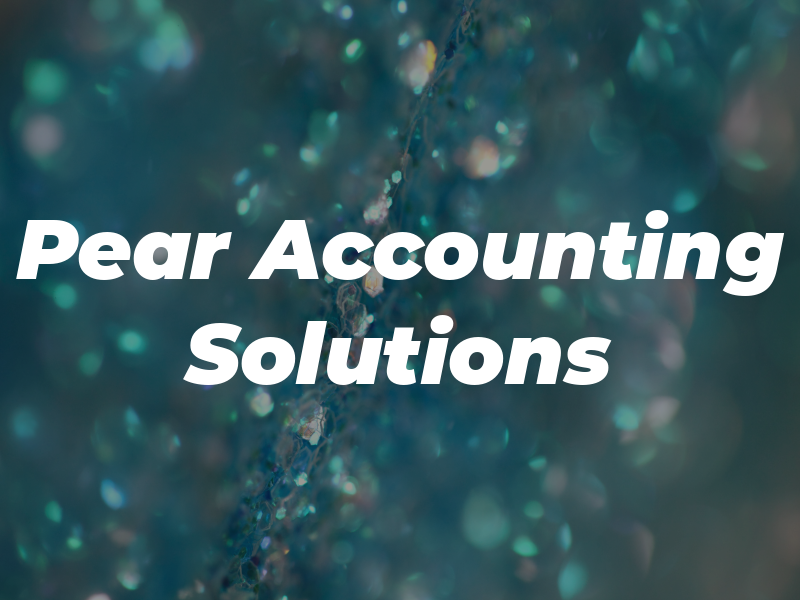 Pear Accounting Solutions
