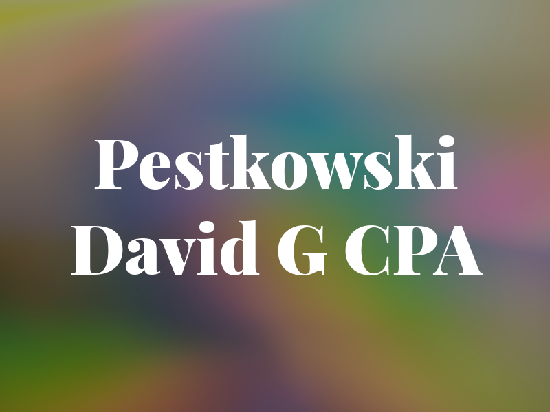 Pestkowski David G CPA
