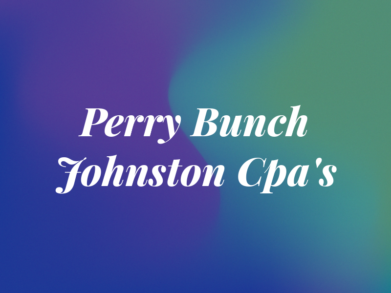 Perry Bunch & Johnston Cpa's