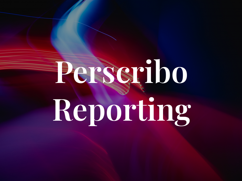 Perscribo Reporting