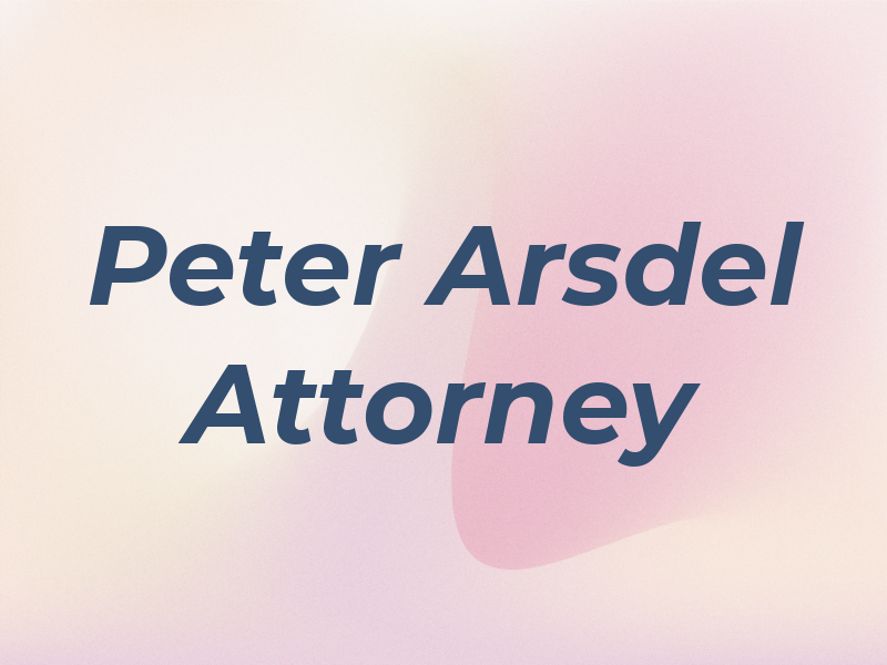 Peter van Arsdel Attorney at Law