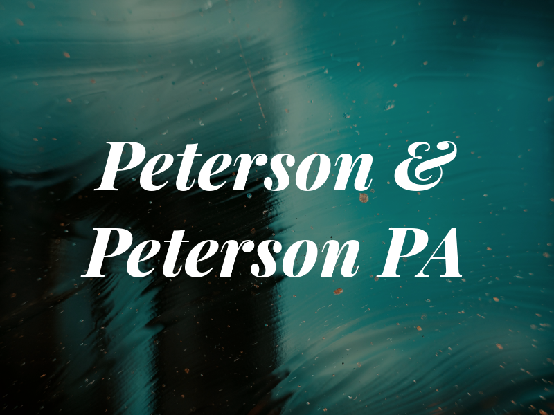 Peterson & Peterson PA