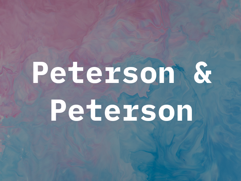 Peterson & Peterson