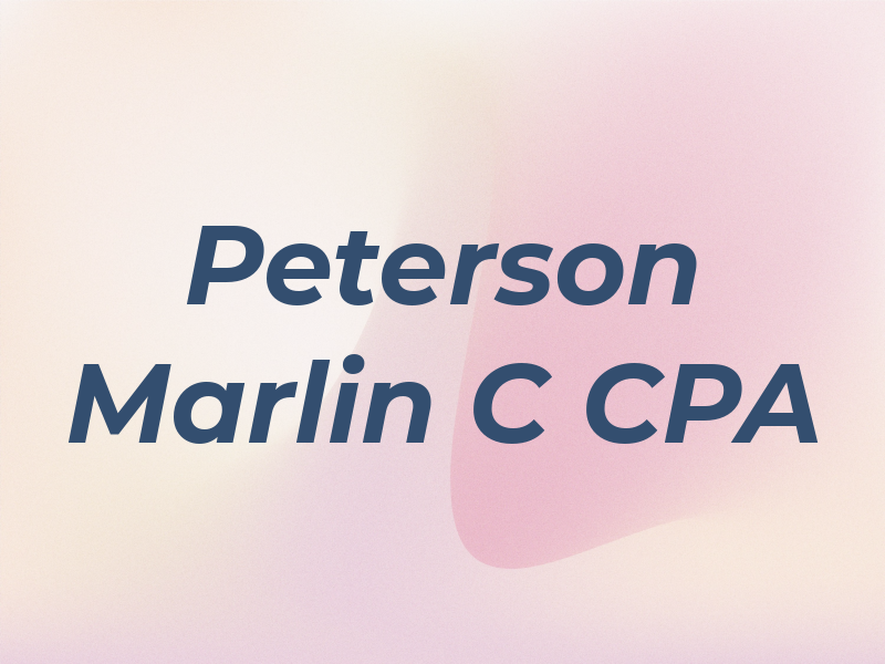 Peterson Marlin C CPA