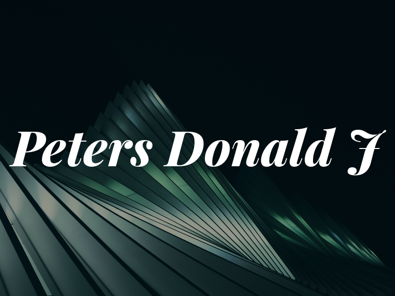 Peters Donald J