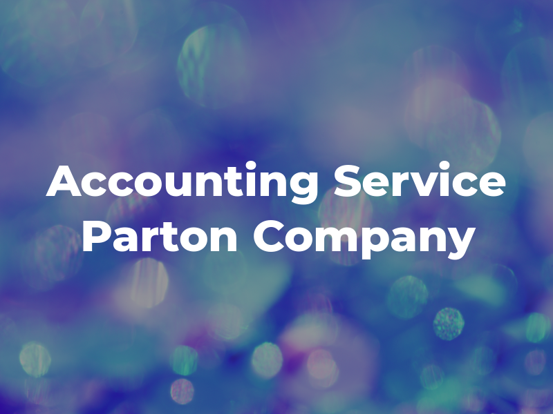 Pgm Accounting & Tax Service Aka Parton & Company