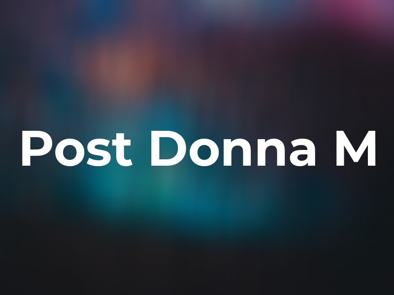 Post Donna M