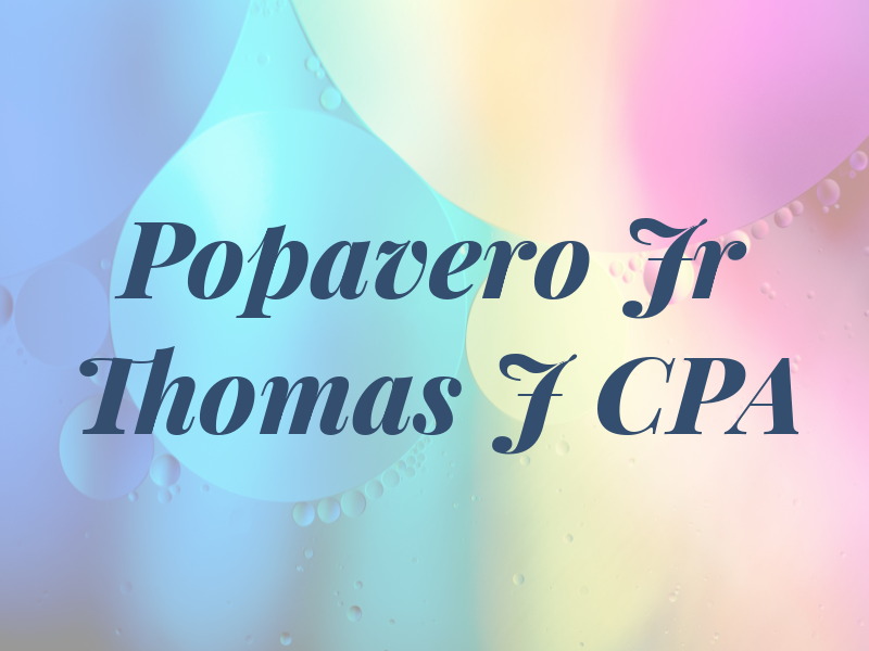 Popavero Jr Thomas J CPA