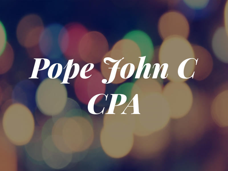 Pope John C CPA