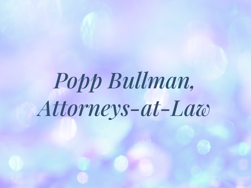 Popp & Bullman, Attorneys-at-Law