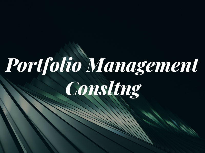 Portfolio Management Consltng