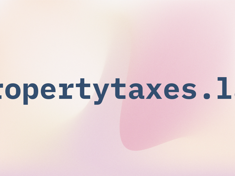 Propertytaxes.law