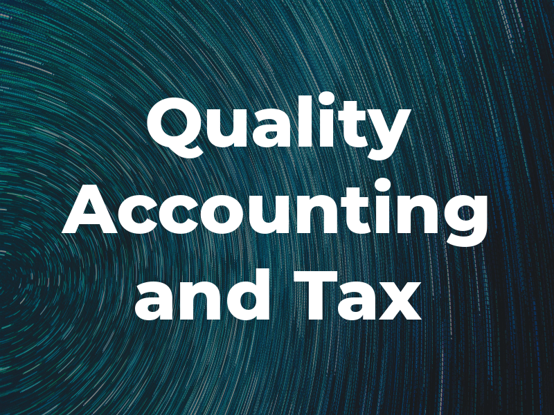 Quality Accounting and Tax