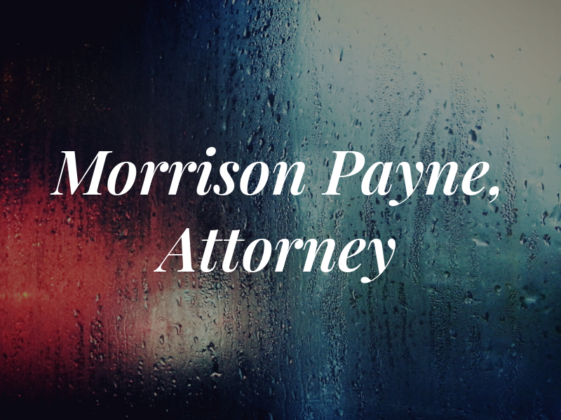 R Morrison M. Payne, Attorney At Law