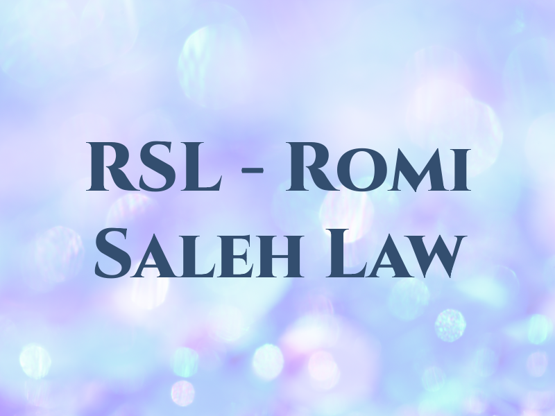 RSL - Romi Saleh Law