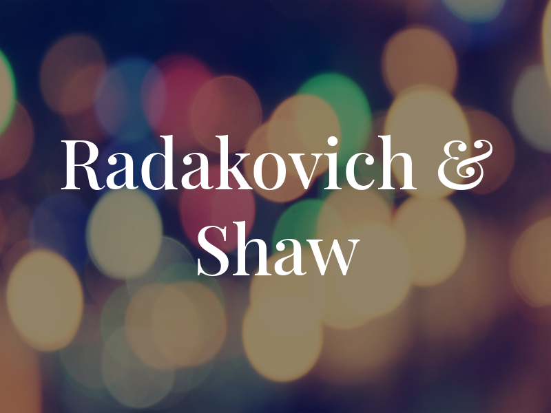 Radakovich & Shaw