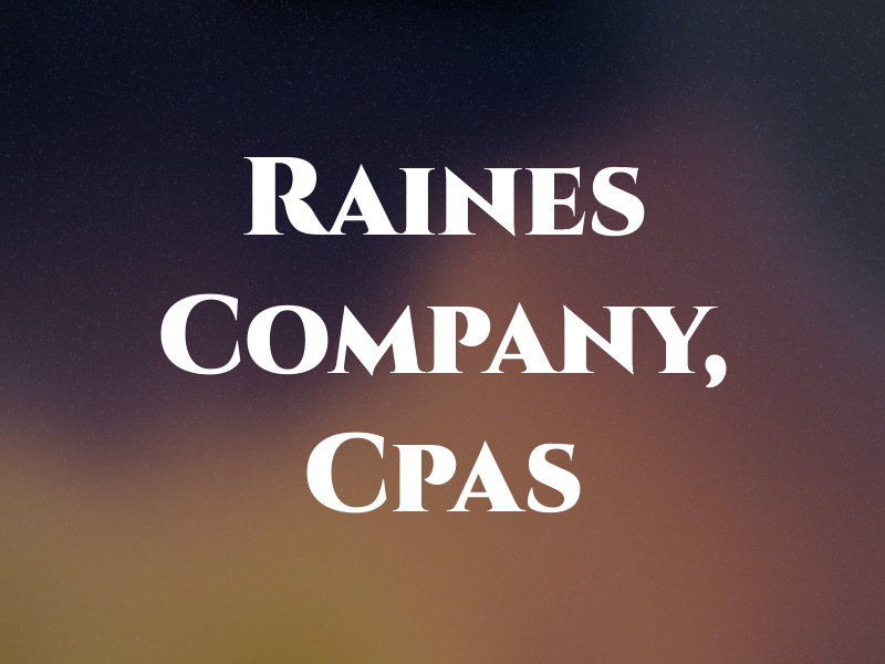 Raines & Company, Cpas