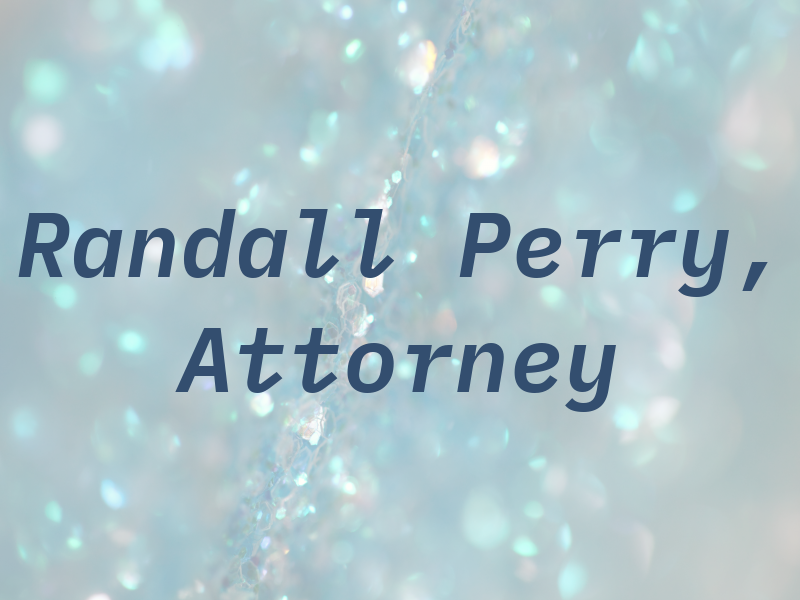 Randall B. Perry, Attorney at Law