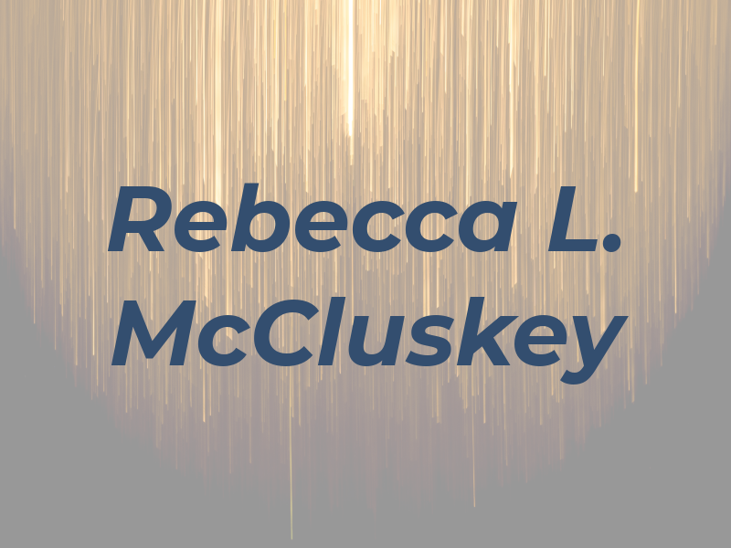 Rebecca L. McCluskey
