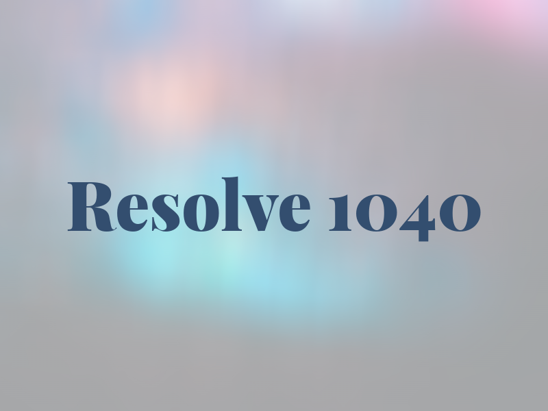 Resolve 1040