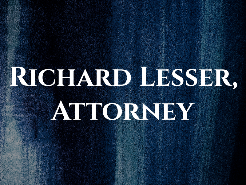 Richard F. Lesser, Attorney at Law