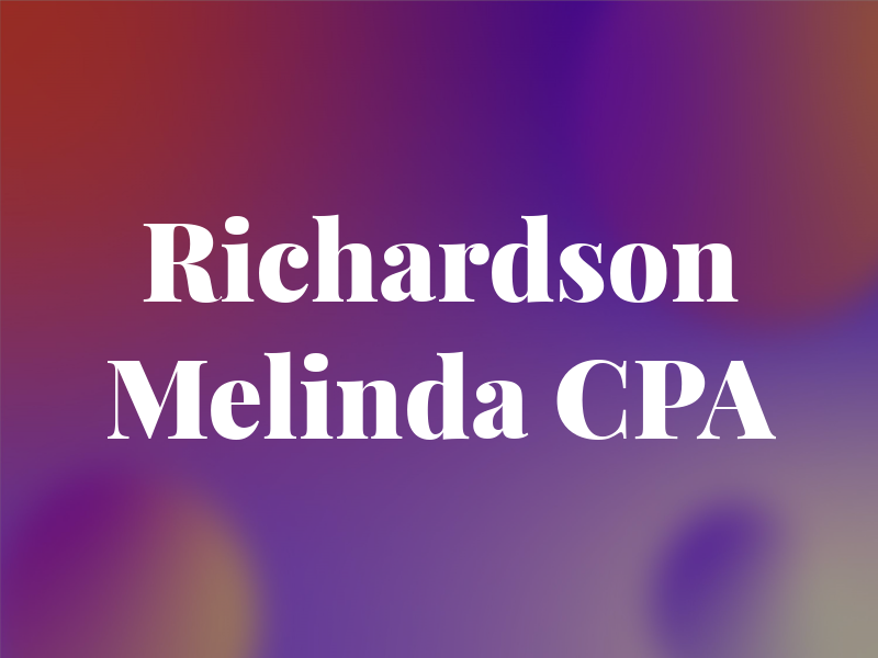Richardson Melinda CPA