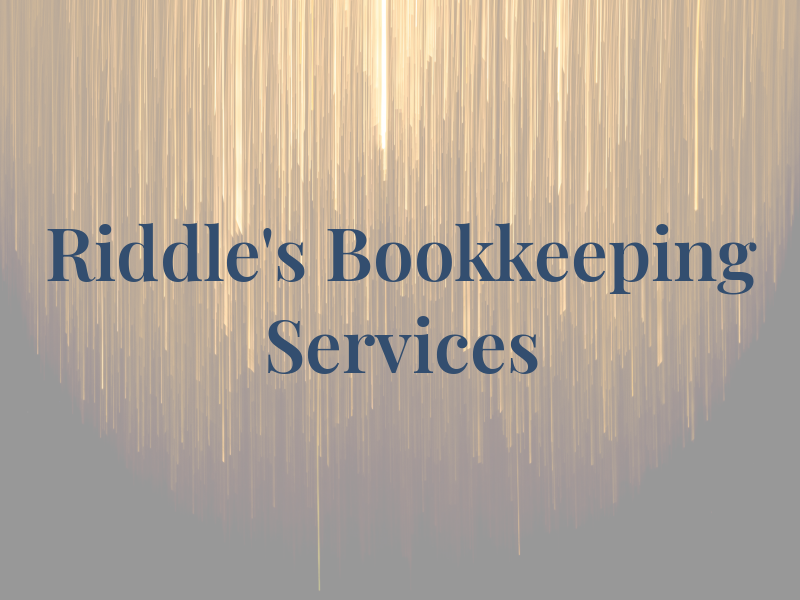 Riddle's Tax & Bookkeeping Services