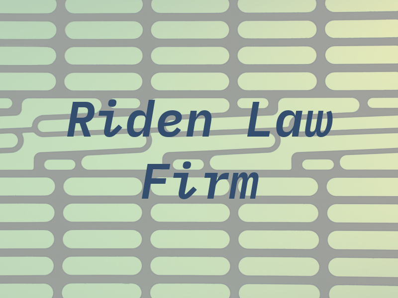 Riden Law Firm