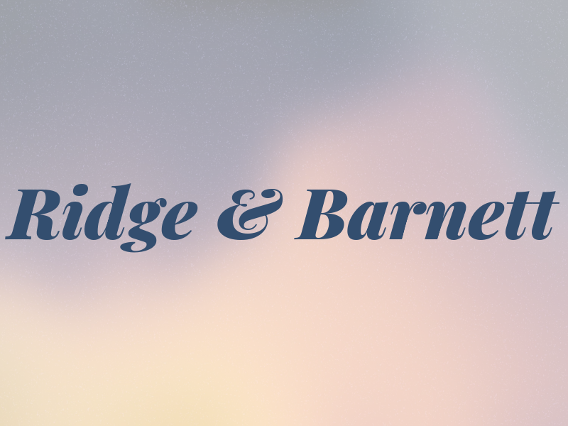 Ridge & Barnett