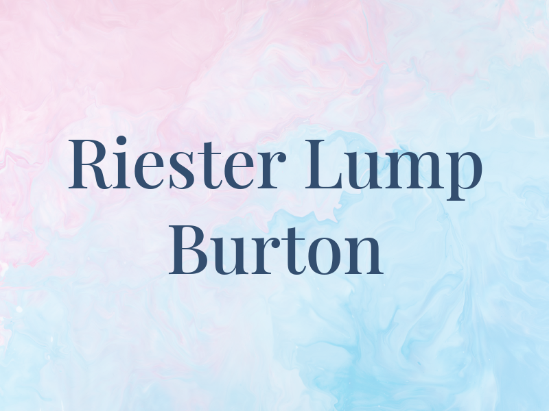 Riester Lump & Burton