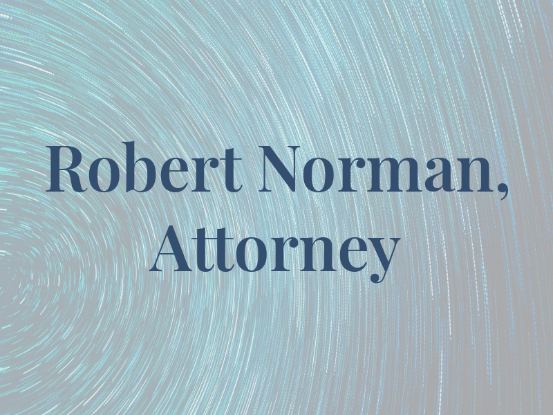 Robert P. Norman, Attorney at Law