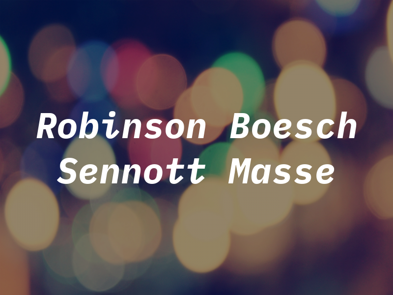 Robinson Boesch Sennott & Masse