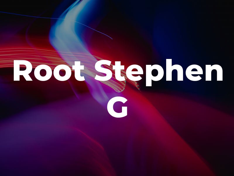 Root Stephen G