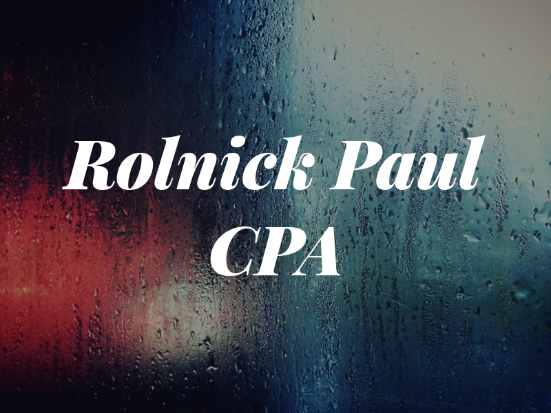 Rolnick Paul CPA