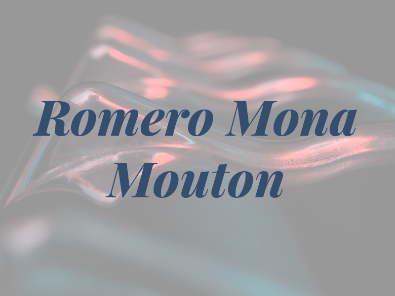Romero Mona Mouton