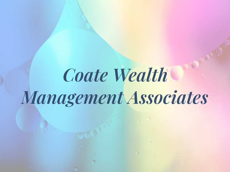 Ron Coate - Wealth Management Associates