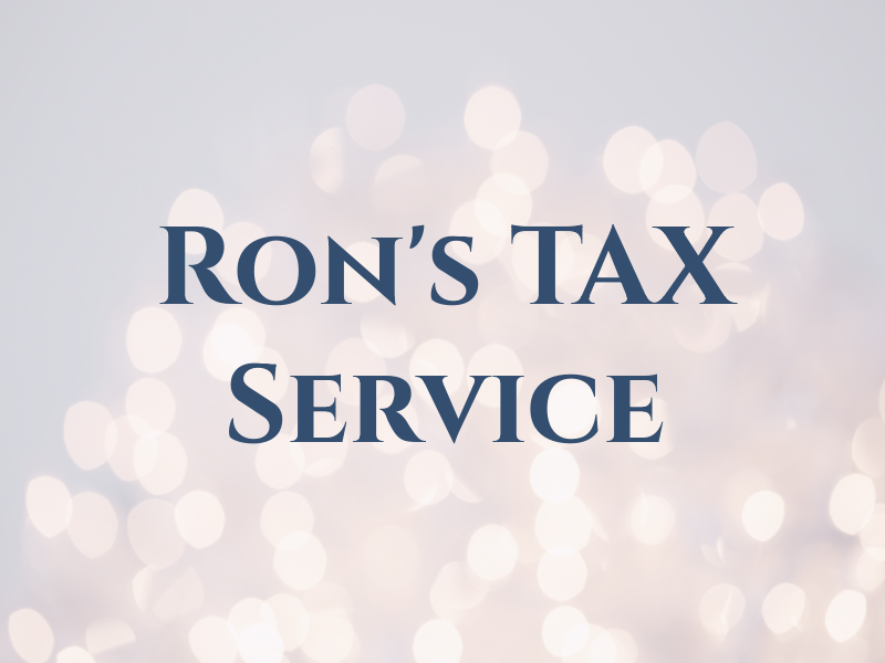 Ron's TAX Service