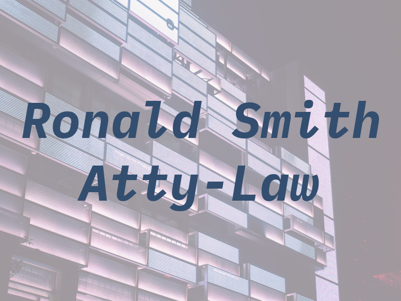 Ronald D Smith Atty-Law