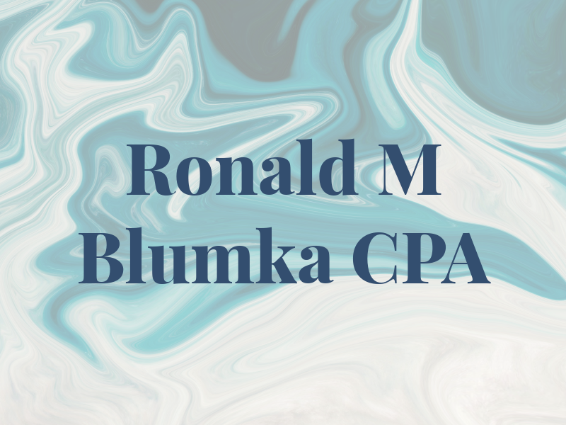 Ronald M Blumka CPA