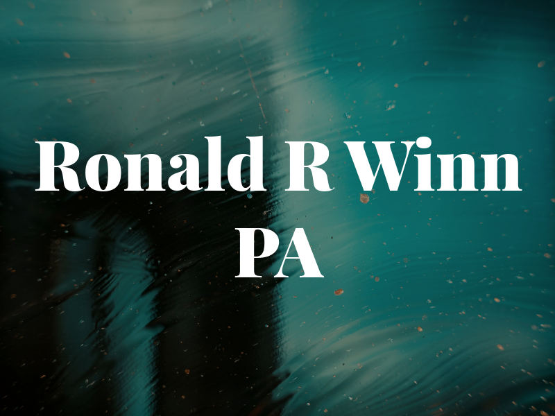Ronald R Winn PA