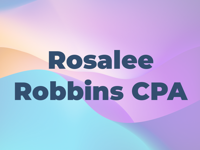 Rosalee Robbins CPA
