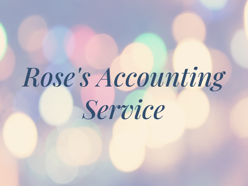 Rose's Tax and Accounting Service