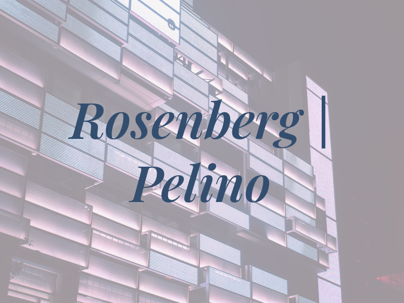 Rosenberg | Pelino