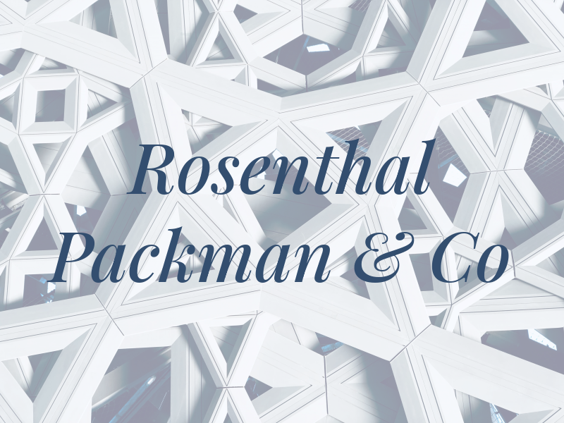 Rosenthal Packman & Co