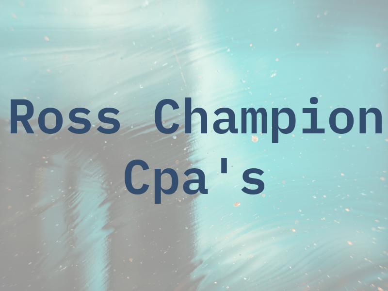 Ross & Champion Cpa's