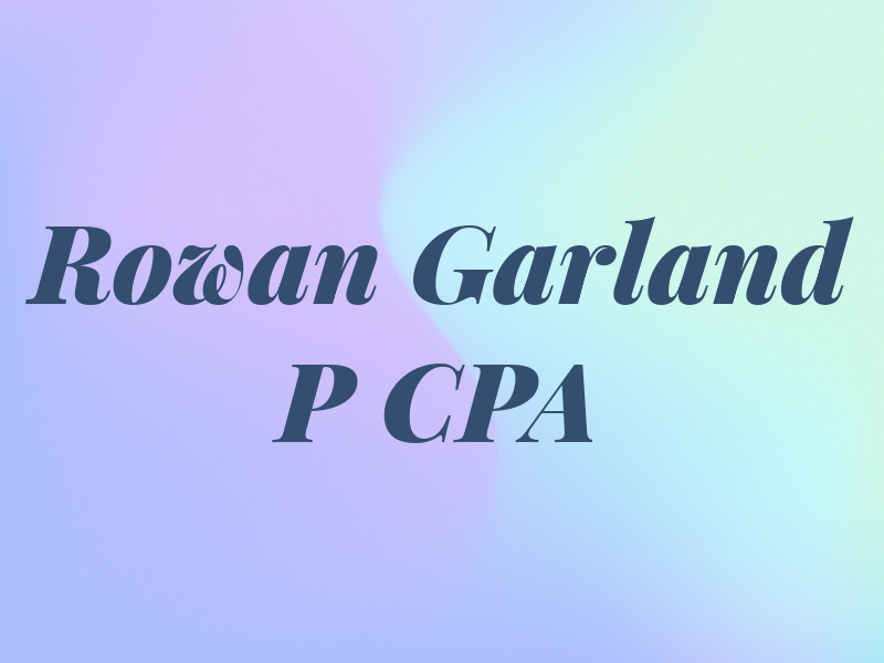 Rowan Garland P CPA