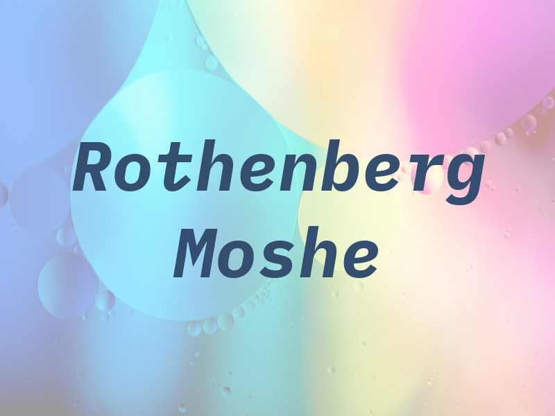 Rothenberg Moshe