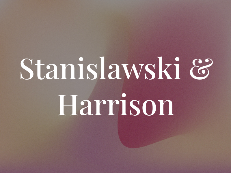 Stanislawski & Harrison