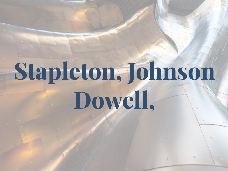 Stapleton, Johnson & Mc Dowell, PA